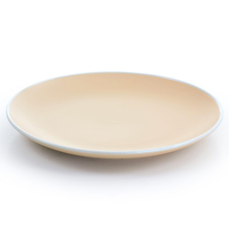 Spice by Tia Mowry Creamy Tahini 12 Piece Stoneware Dinnerware Set in Matte Orange - Image 3