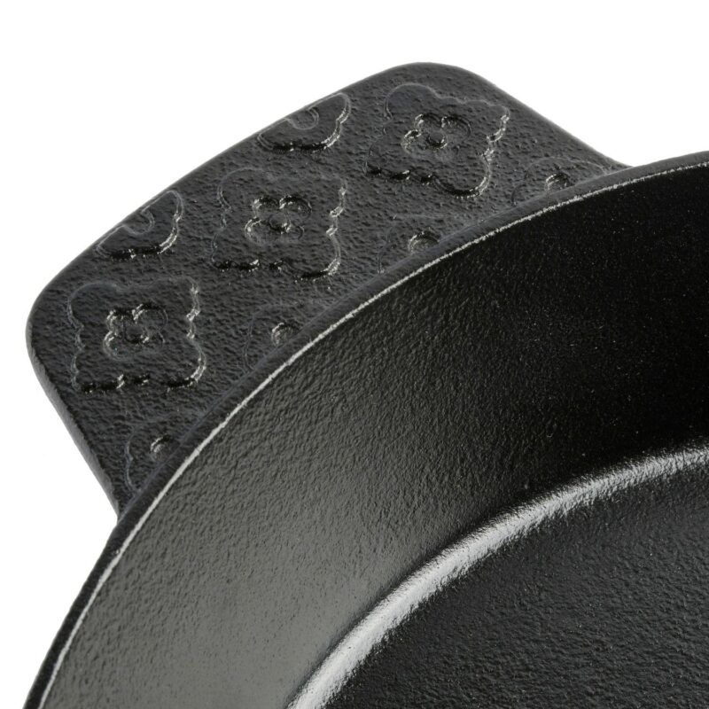 Spice by Tia Mowry Savory Saffron Preseasoned 10 Inch Cast Iron Skillet - Image 3