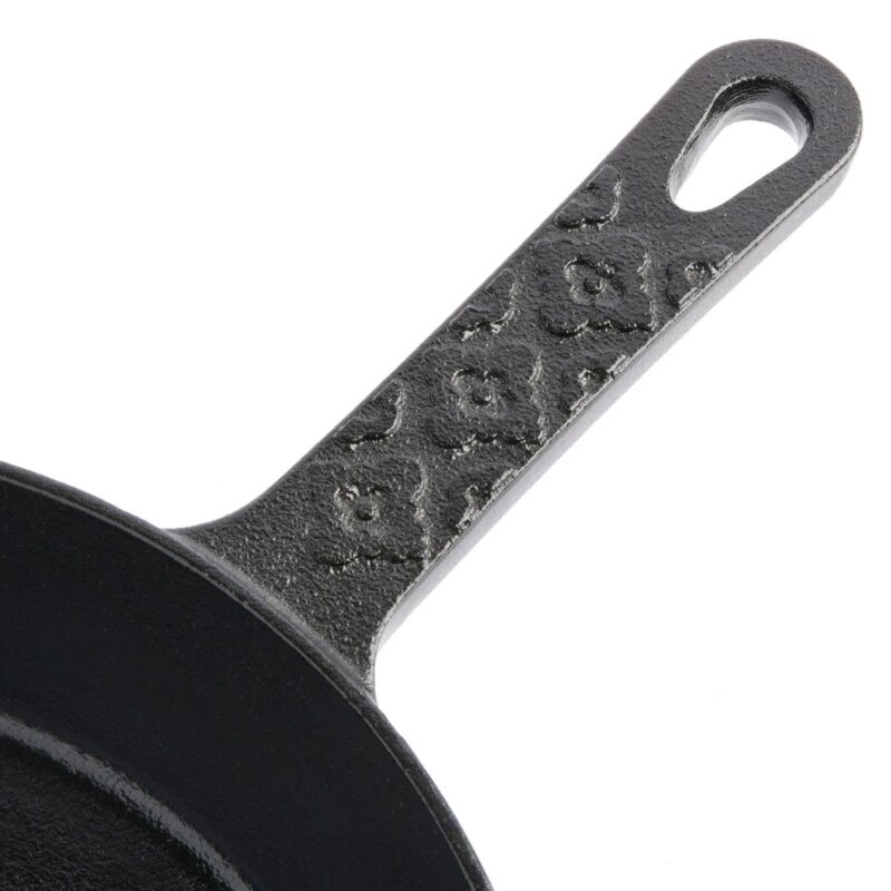 Spice by Tia Mowry Savory Saffron Preseasoned 10 Inch Cast Iron Skillet - Image 4