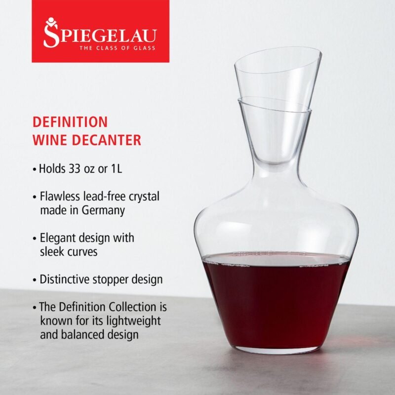 Spiegelau Definition 1l Wine Decanter And Stopper (set Of 1) - Image 2