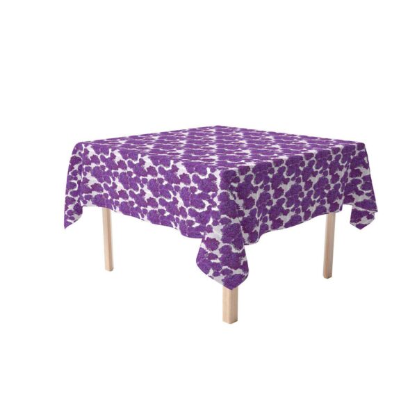 Square Tablecloth, 100% Cotton, 52x52 , Floral 199