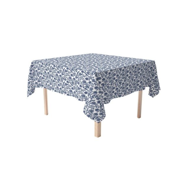 Square Tablecloth, 100% Cotton, 52x52 , Floral 182