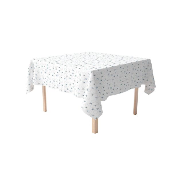 Square Tablecloth, 100% Polyester, 60x60 , Buzzing Bees