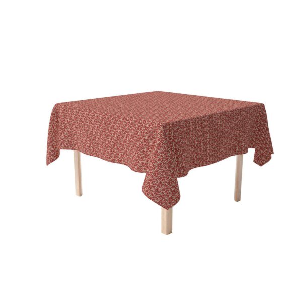 Square Tablecloth, 100% Cotton, 52x52 , Floral 158