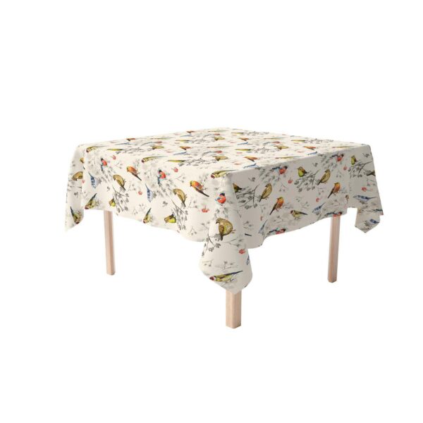 Square Tablecloth, 100% Polyester, 60x60 , Bird Watch