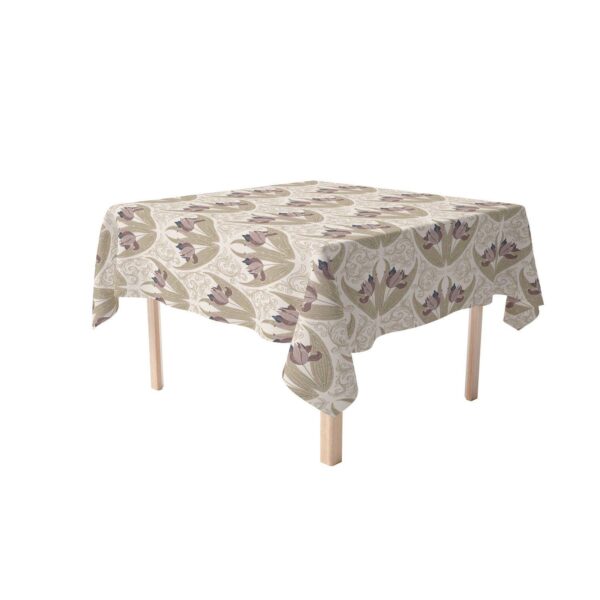 Square Tablecloth, 100% Cotton, 52x52 , Floral 57