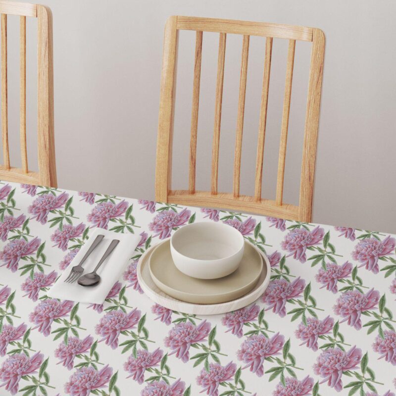 Square Tablecloth, 100% Cotton, 52x52 , Floral 194 - Image 4