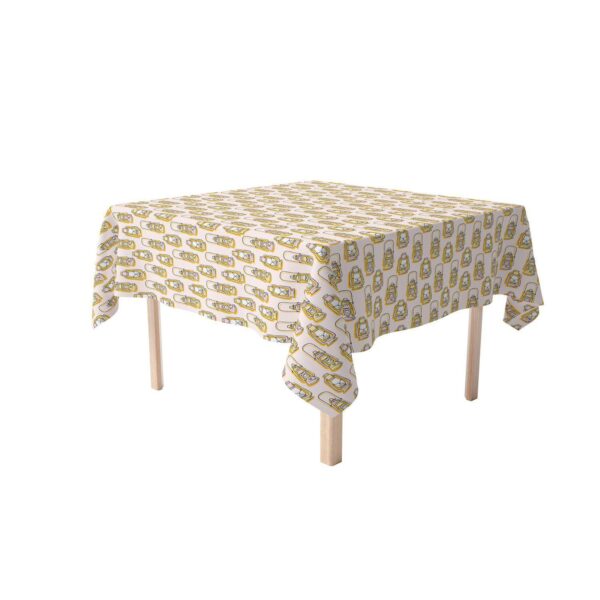 Square Tablecloth, 100% Polyester, 60x60 , Camping Lanterns