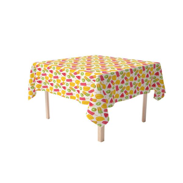 Square Tablecloth, 100% Polyester, 70x70 , Summer Fruit Pops