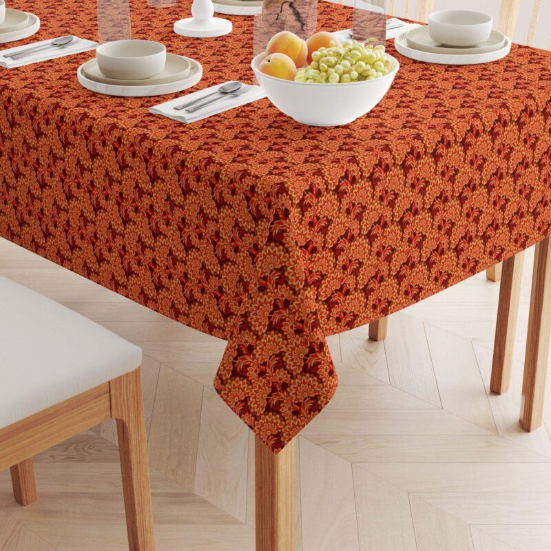 Square Tablecloth, 100% Cotton, 52x52 , Floral 170 - Image 2