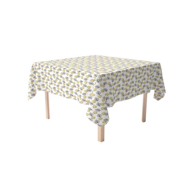 Square Tablecloth, 100% Polyester, 70x70 , Golden Leaves