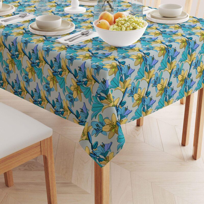 Square Tablecloth, 100% Cotton, 52x52 , Floral 93 - Image 2