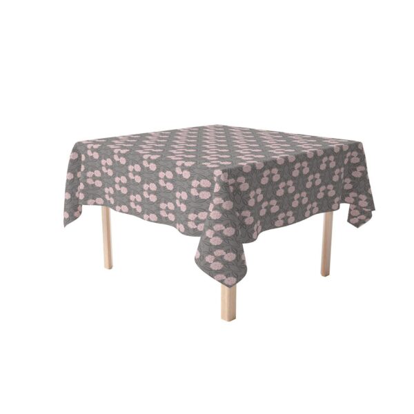 Square Tablecloth, 100% Cotton, 52x52 , Floral 55