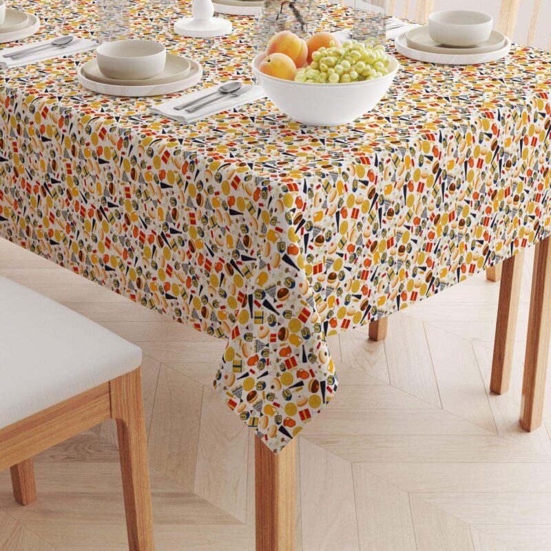 Square Tablecloth, 100% Polyester, 70x70 , Hanukkah Celebration Essentials - Image 2