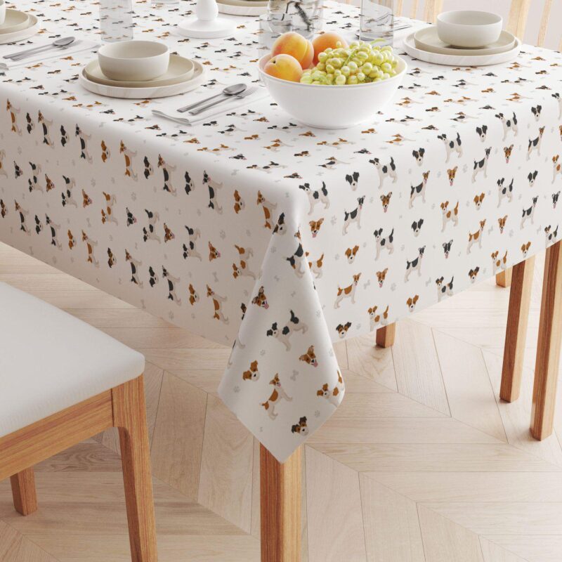 Square Tablecloth, 100% Polyester, 70x70 , Jack Russel Designs - Image 2