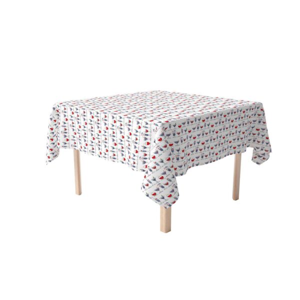 Square Tablecloth, 100% Polyester, 70x70 , Cocktails in Hand