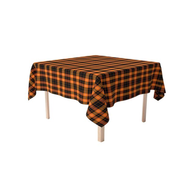 Square Tablecloth, 100% Polyester, 70x70 , Halloween Plaid