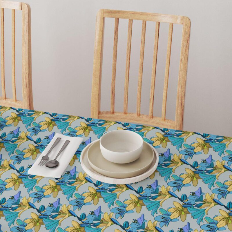 Square Tablecloth, 100% Cotton, 52x52 , Floral 93 - Image 4