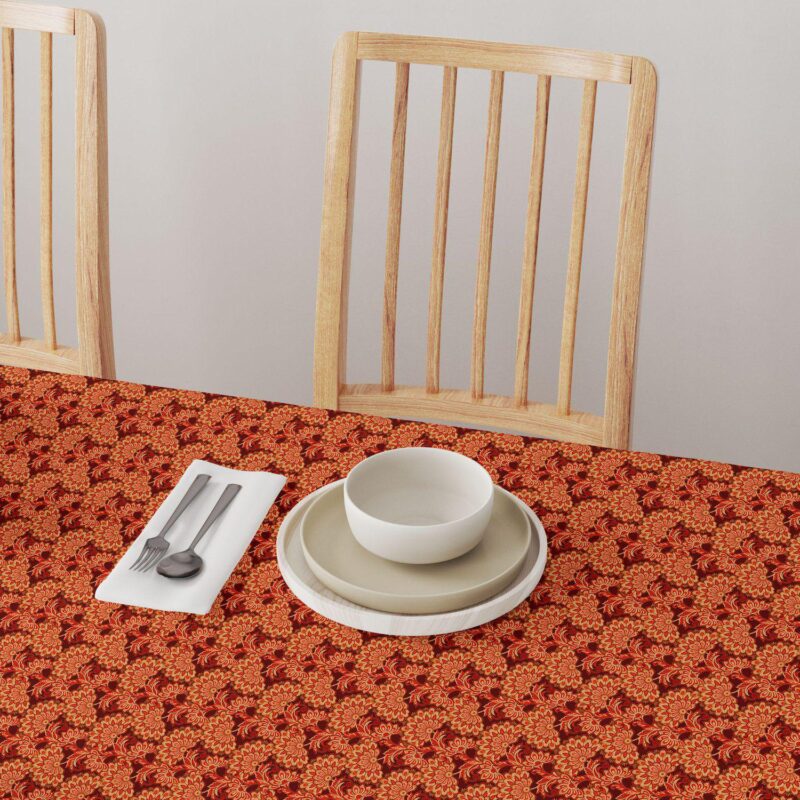 Square Tablecloth, 100% Cotton, 52x52 , Floral 170 - Image 4