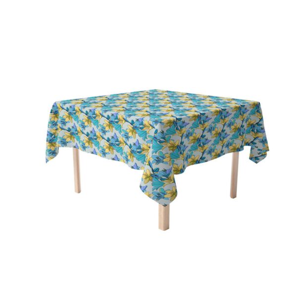 Square Tablecloth, 100% Cotton, 52x52 , Floral 93