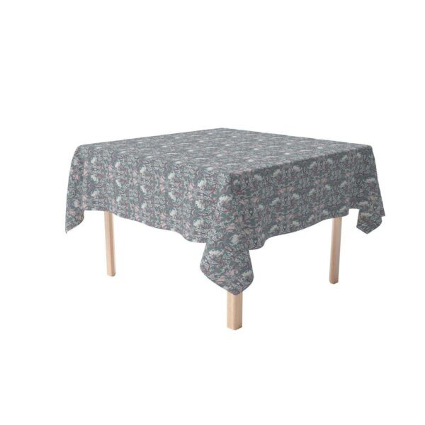 Square Tablecloth, 100% Cotton, 52x52 , Floral 59