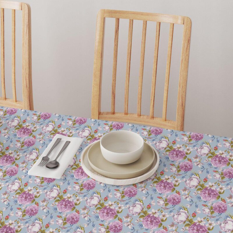 Square Tablecloth, 100% Polyester, 70x70 , Butterfly Vintage Floral - Image 4