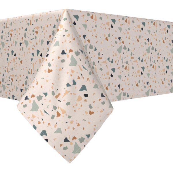 Square Tablecloth, 100% Polyester, 60x60 , Pink Terrazzo