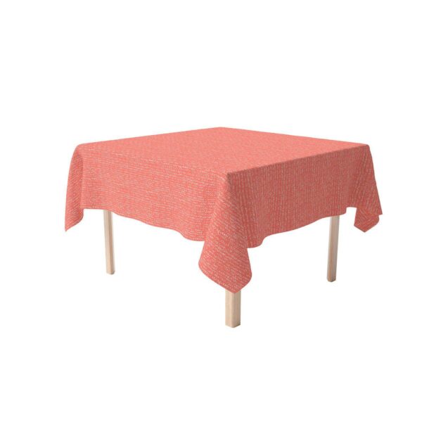 Square Tablecloth, 100% Polyester, 60x60 , Coral Batik Design