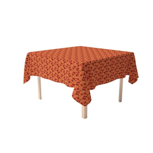 Square Tablecloth, 100% Cotton, 52x52 , Floral 170