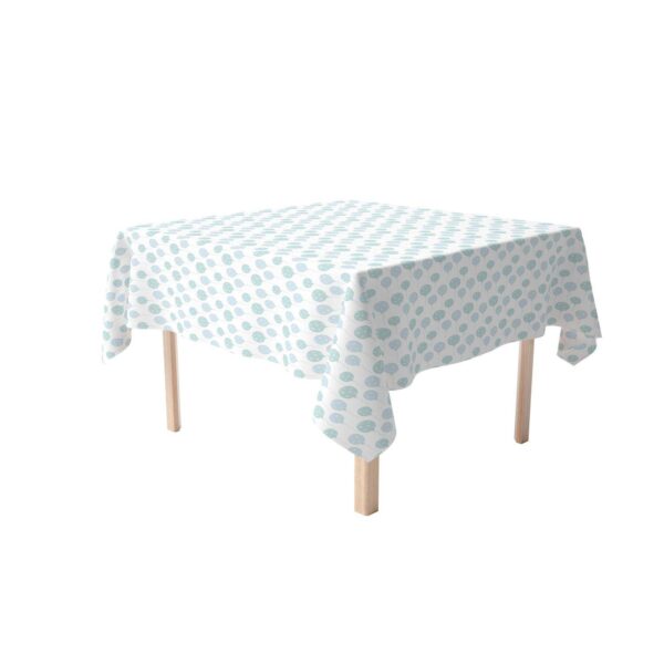 Square Tablecloth, 100% Cotton, 60x60 , Blue Balloons