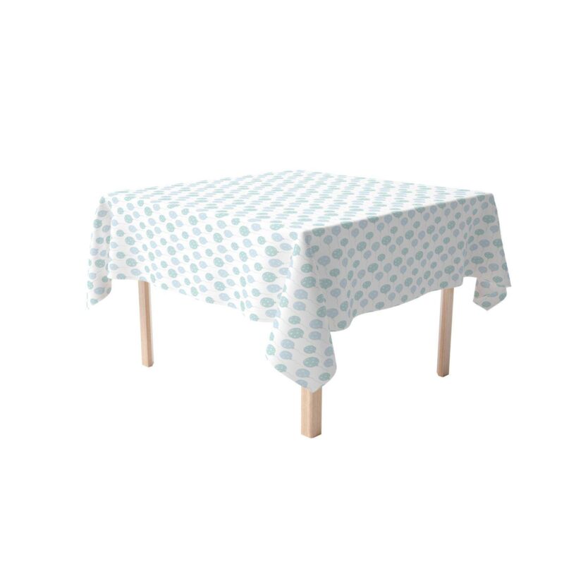 Square Tablecloth, 100% Cotton, 60x60 , Blue Balloons