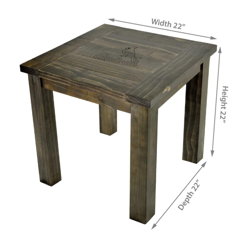 St. Louis Cardinals Reclaimed Side Table - Image 4