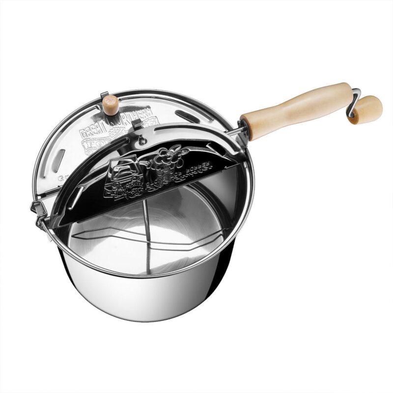 Stainless Steel Stovetop Popcorn Maker - Image 3