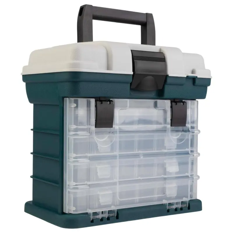 Stalwart Lightweight Portability Tool Boxes and Organizers, Polypropylene Gray - Image 3
