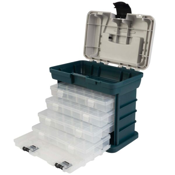 Stalwart Lightweight Portability Tool Boxes and Organizers, Polypropylene Gray