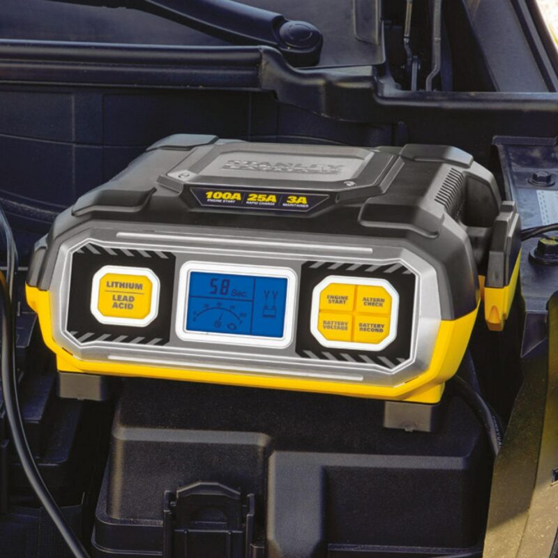 Stanley FatMax BC100BF 100 Amp Battery Charger and Maintainer For Lead Acid and Lithium Batteries, New - Image 8