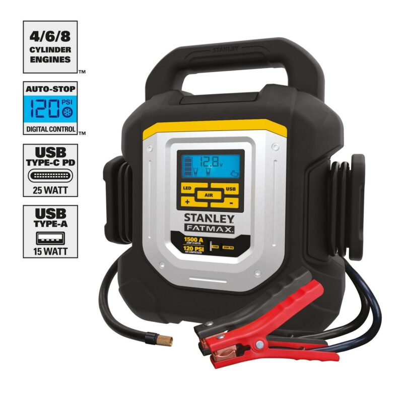 Stanley J15CF 1500 Amp Jump Starter - Image 3