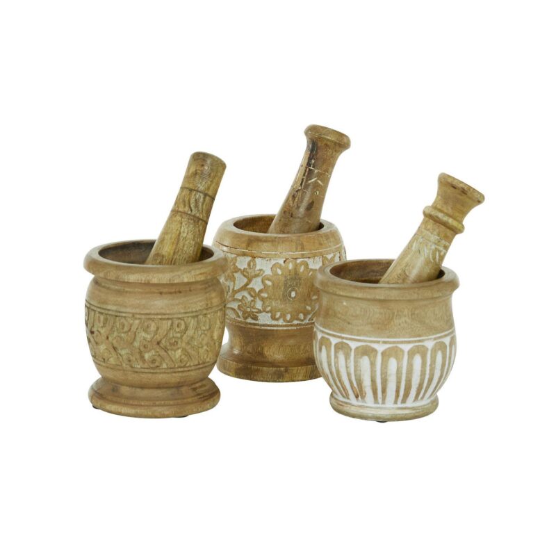 Stella and Eve Country Cottage Mortar and Pestle 3-piece Set - Image 3