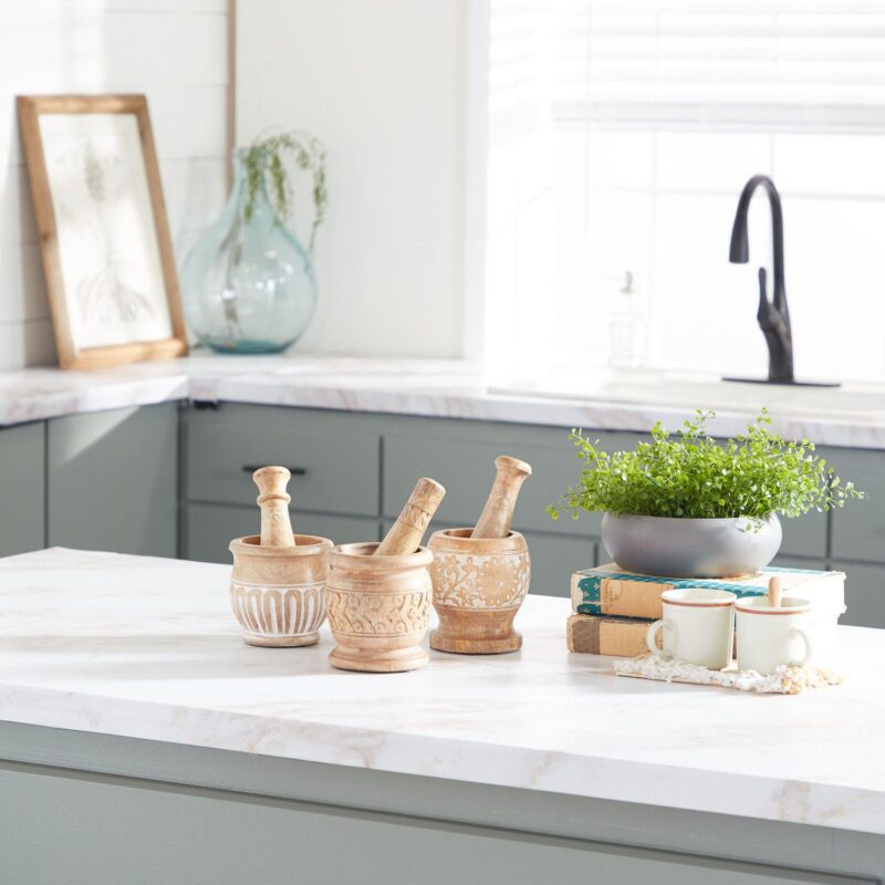 Stella and Eve Country Cottage Mortar and Pestle 3-piece Set - Image 2