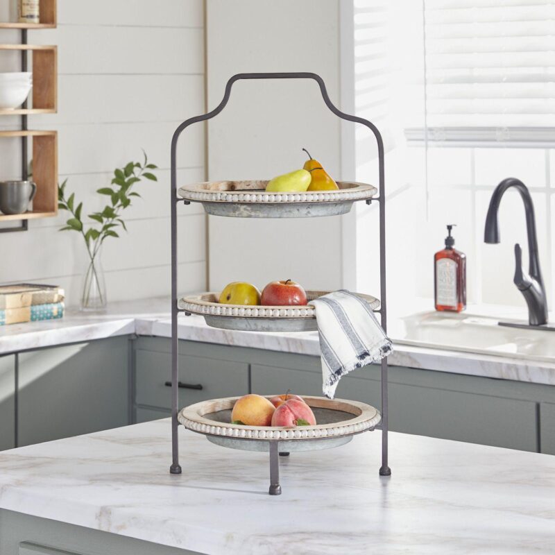 Stella and Eve Grey Iron Tiered Server - Image 2