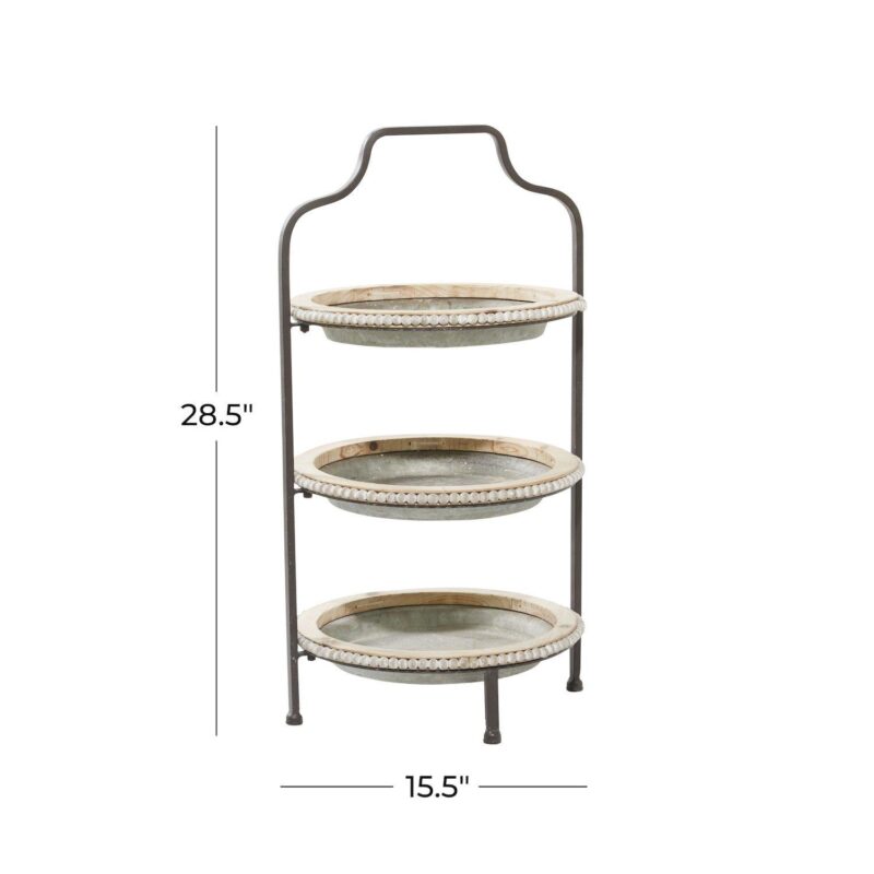 Stella and Eve Grey Iron Tiered Server - Image 8