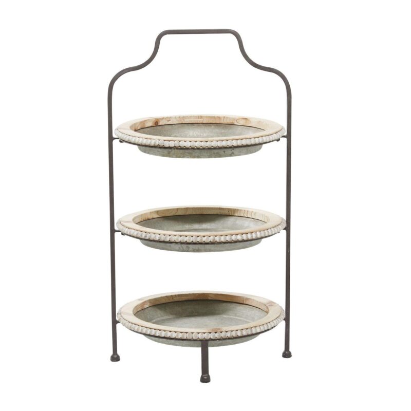 Stella and Eve Grey Iron Tiered Server - Image 7