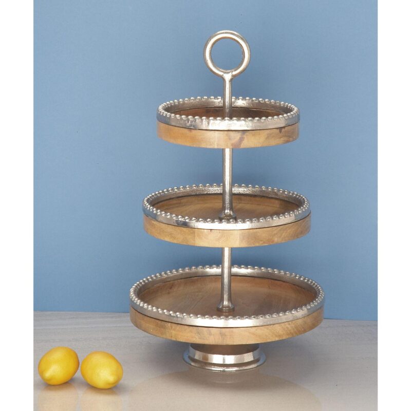 Stella and Eve Mango Wood Tiered Server - Image 2