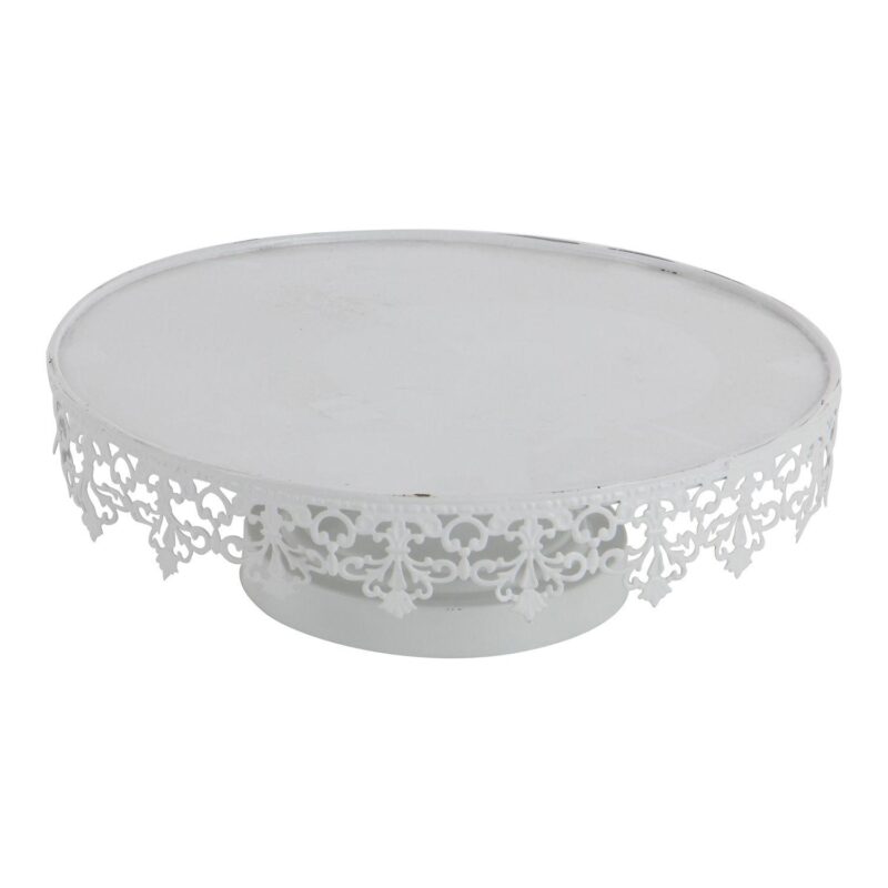 Stella and Eve Round White Decorative Stand Table Decor 3-piece Set - Image 5