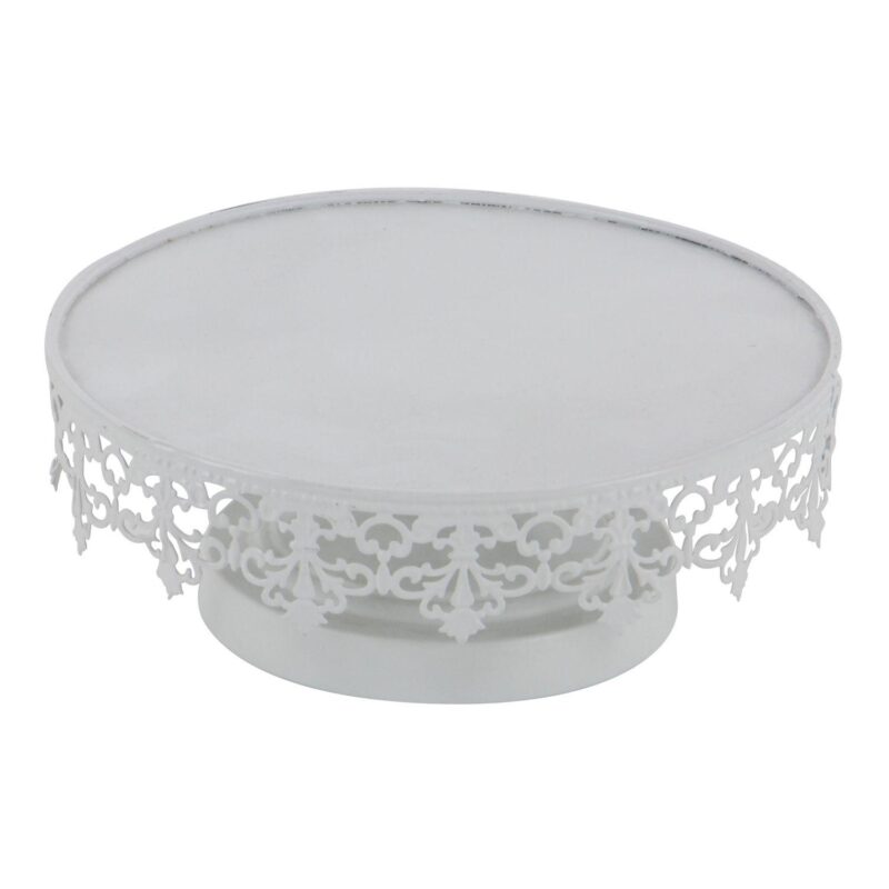 Stella and Eve Round White Decorative Stand Table Decor 3-piece Set - Image 6