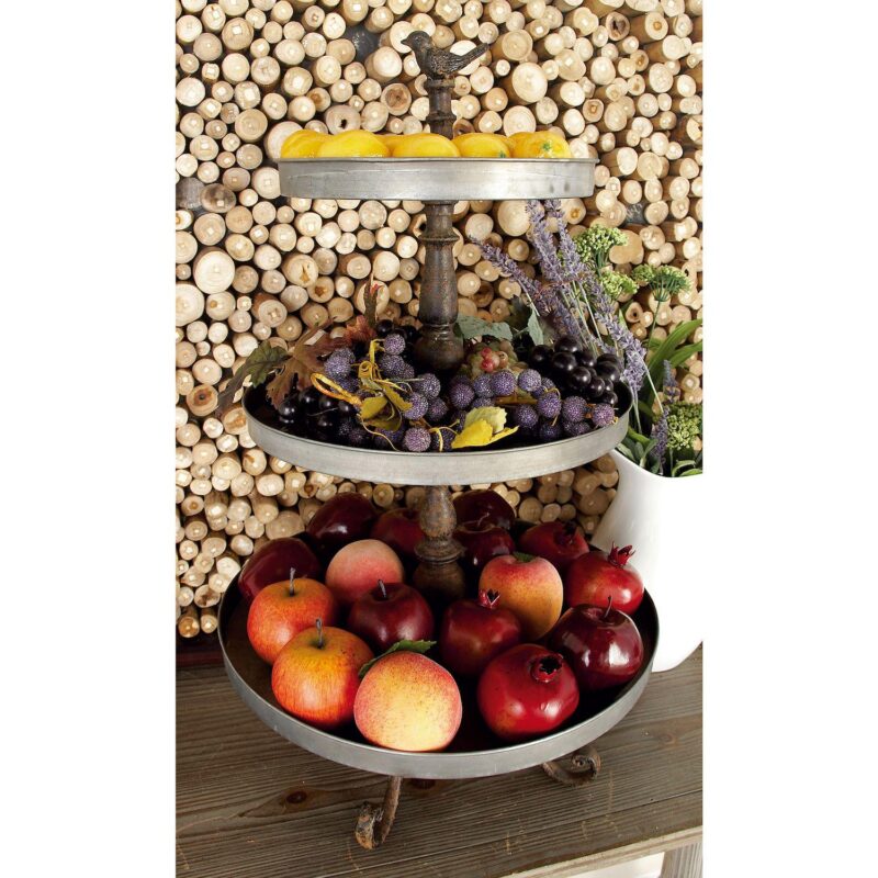 Stella and Eve Silver Iron Tiered Server - Image 2