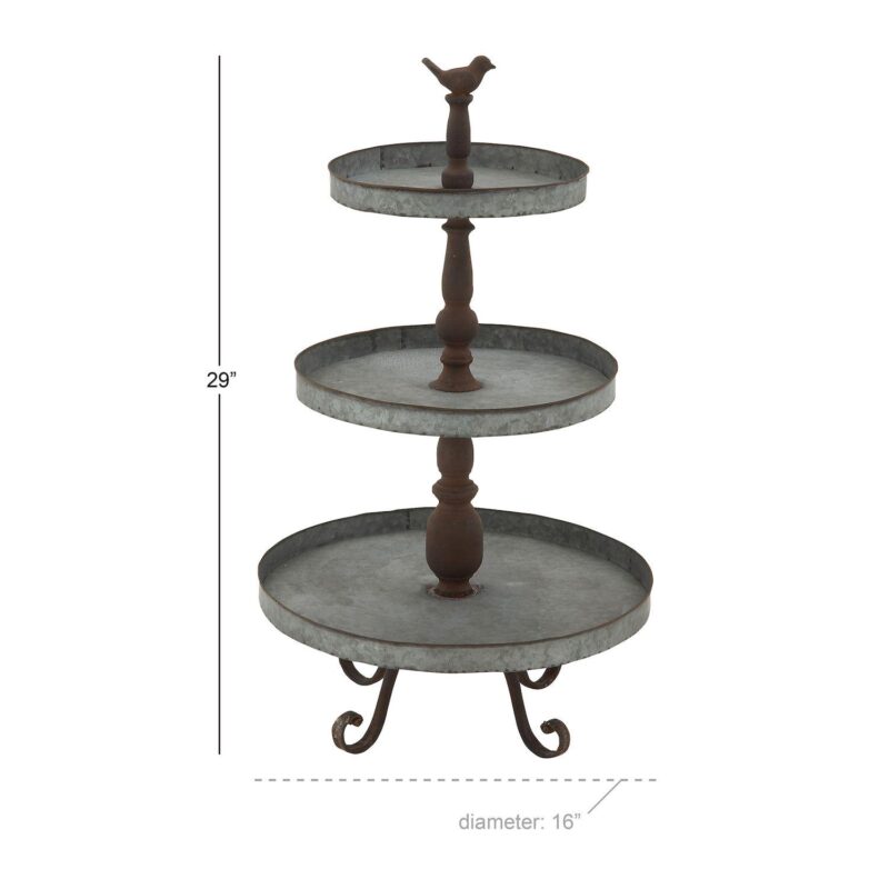 Stella and Eve Silver Iron Tiered Server - Image 5