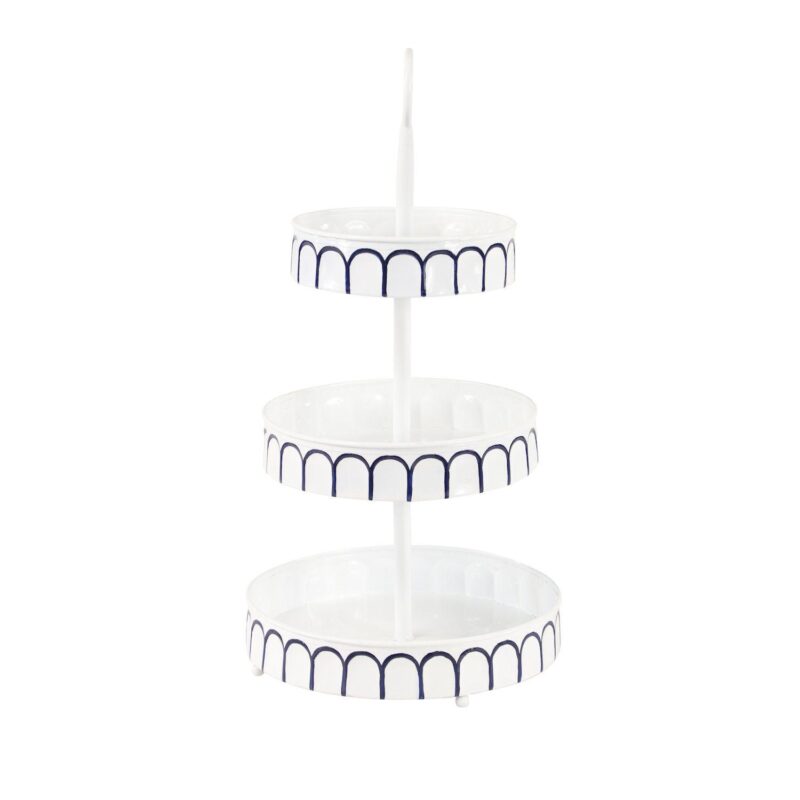Stella and Eve White Metal Tiered Server - Image 5