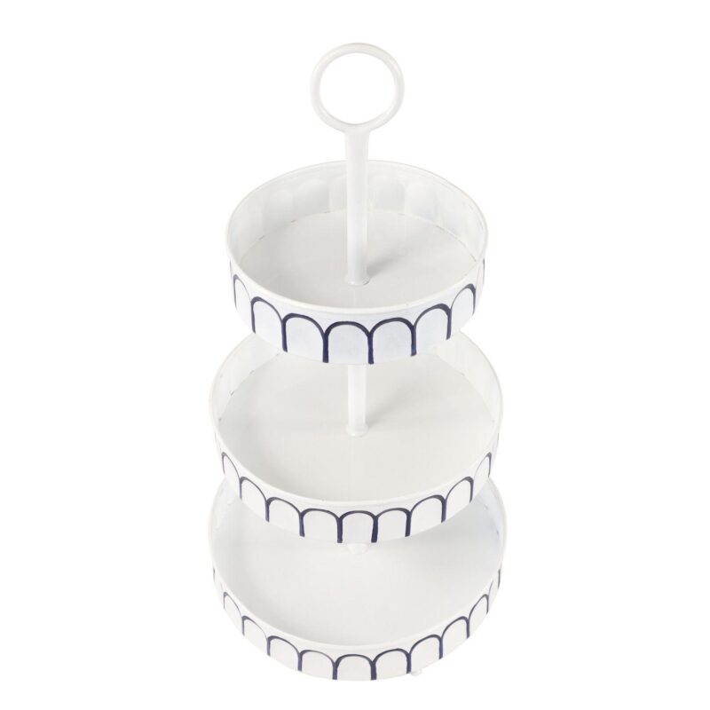 Stella and Eve White Metal Tiered Server - Image 3