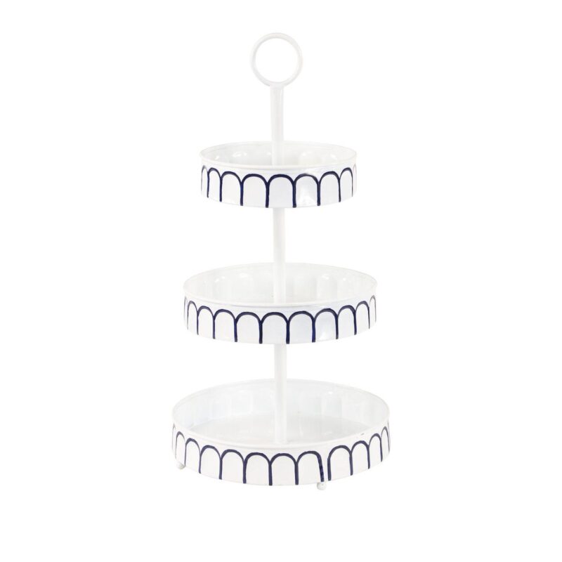 Stella and Eve White Metal Tiered Server - Image 4